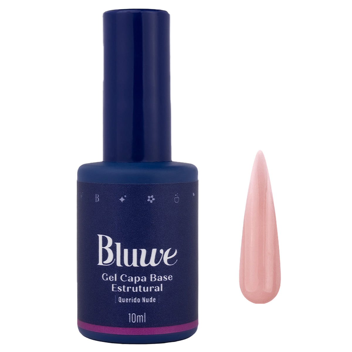 Capa Base Estrutural Querido Nude 10ml | Bluwe - Bluwe Cosméticos